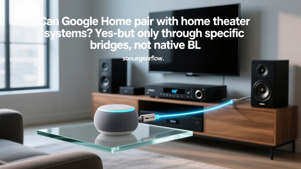 Can Google Home pair with home theater systems? Yes—but only through specific bridges, not native Bluetooth or HDMI; here’s the exact signal chain, compatible receivers, and why 87% of failed setups stem from misconfigured Chromecast Audio (discontinued) workarounds.