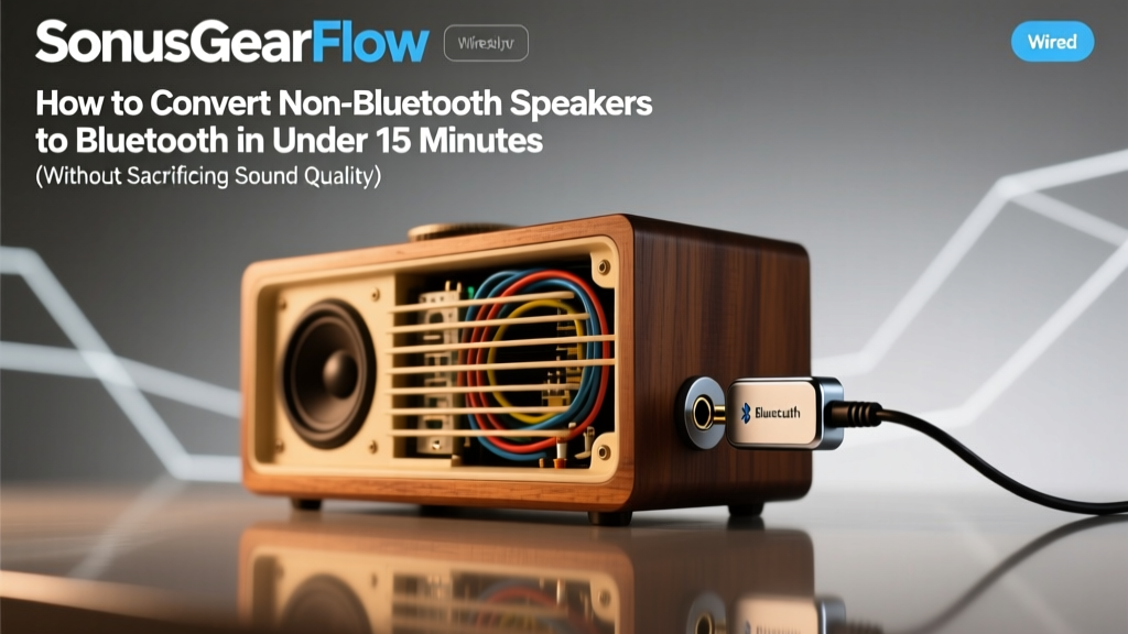 How to Convert Non Bluetooth Speakers to Bluetooth in Under 15 Minutes (Without Sacrificing Sound Quality or Damaging Your Gear)