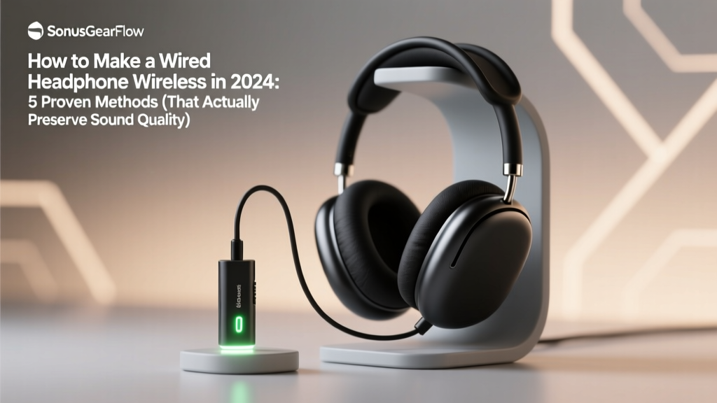 How to Make a Wired Headphone Wireless in 2024: 5 Proven Methods (That Actually Preserve Sound Quality — No Bluetooth Lag, No $200 Upgrades)