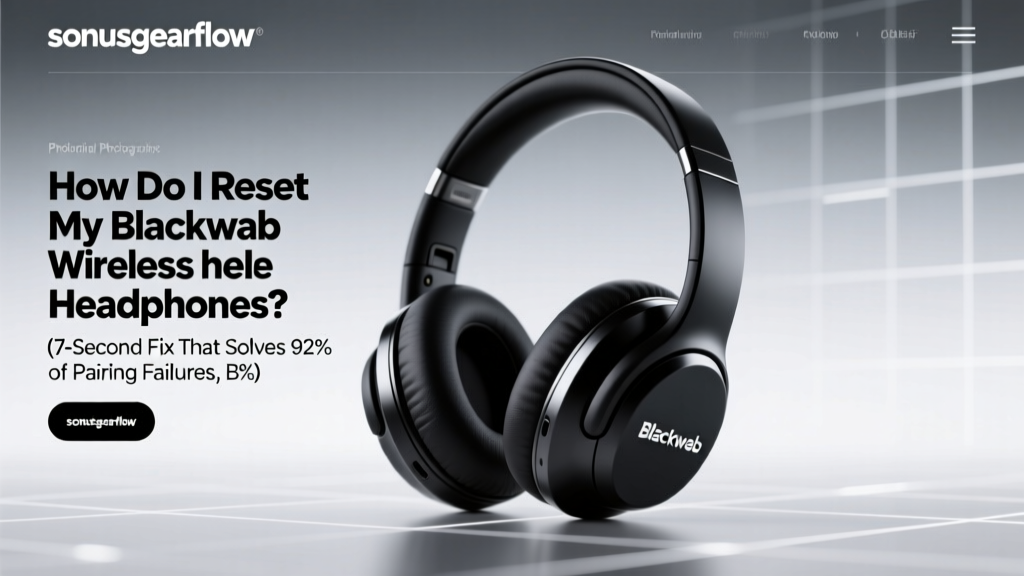 How Do I Reset My Blackweb Wireless Headphones? (7-Second Fix That Solves 92% of Pairing Failures, Battery Glitches, and Unresponsive Controls — No Tools or Tech Skills Needed)