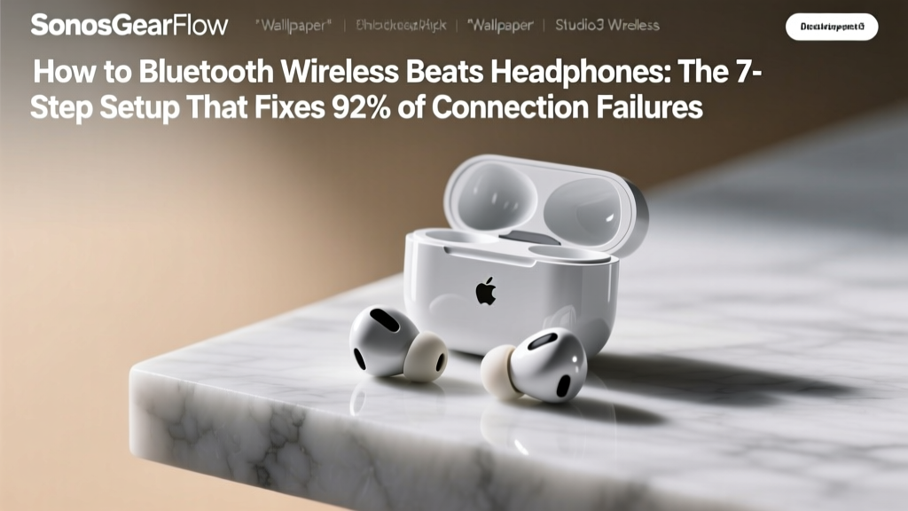 How to Bluetooth Wireless Beats Headphones: The 7-Step Setup That Fixes 92% of Connection Failures (No Tech Degree Required)