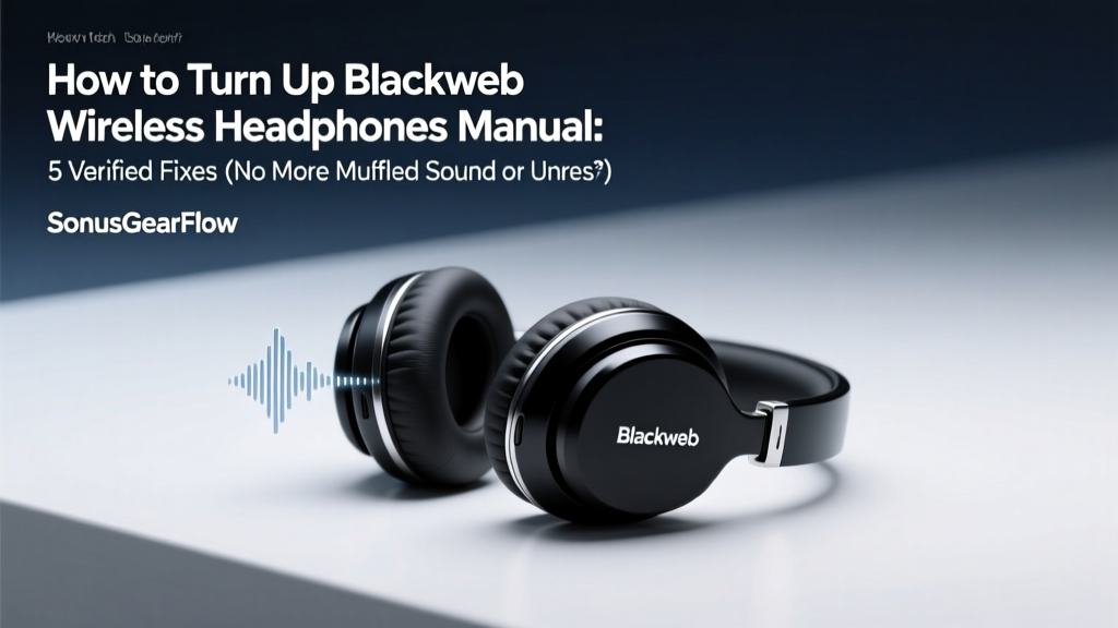 How to Turn Up Blackweb Wireless Headphones Manual: 5 Verified Fixes (No More Muffled Sound or Unresponsive Buttons — Even If the Manual Is Lost)