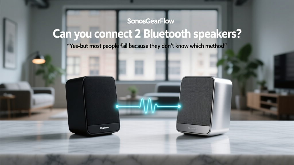 Can you connect 2 Bluetooth speakers? Yes—but most people fail because they don’t know which method actually delivers true stereo sync (not just ‘dual audio’), avoid latency cracks, or preserve bit-perfect streaming from their phone or laptop.