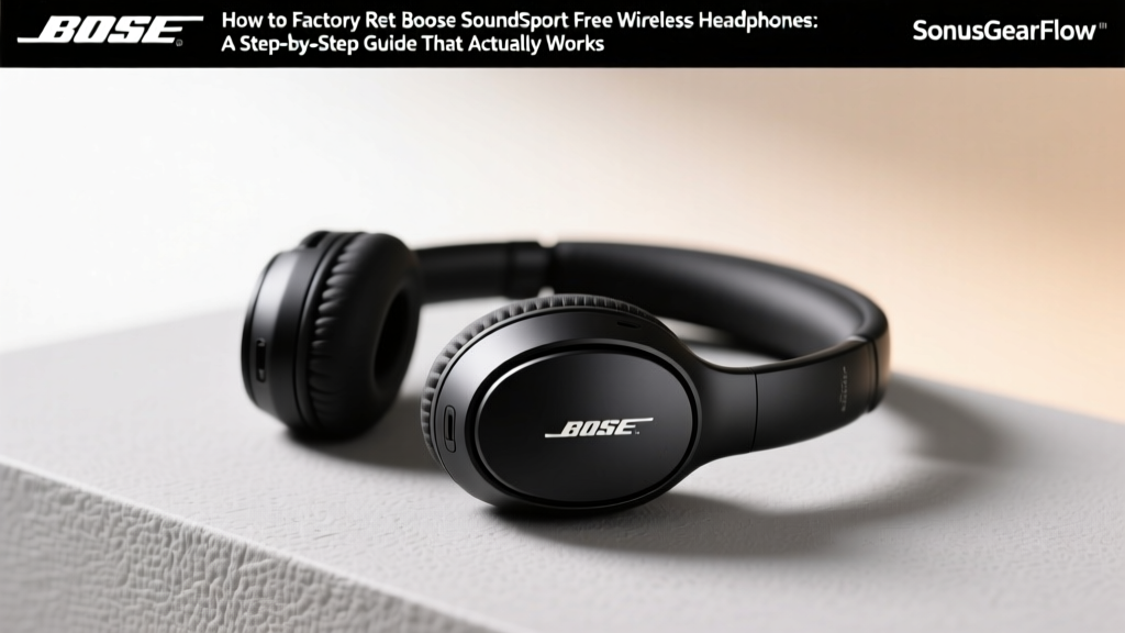 How to Factory Reset Bose SoundSport Free Wireless Headphones: A Step-by-Step Guide That Actually Works (No Bluetooth Glitches, No Pairing Loops, No Guesswork)