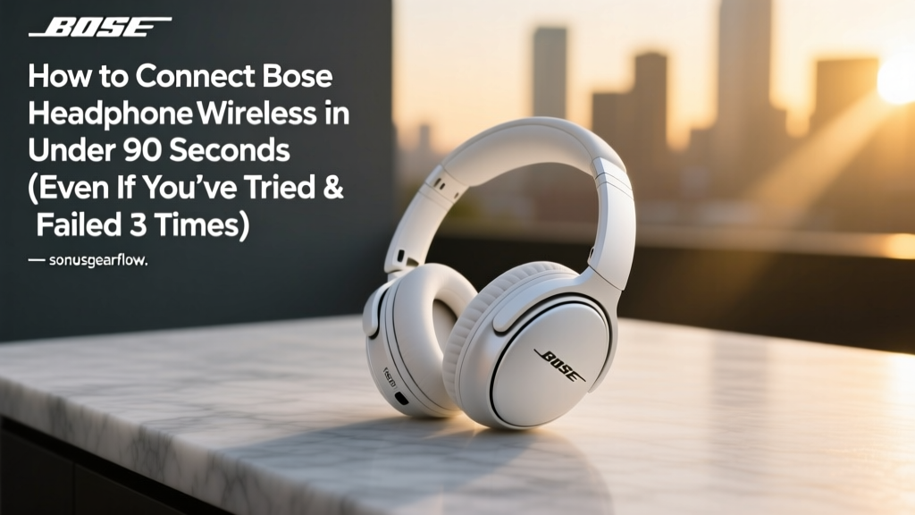 How to Connect Bose Headphones Wireless in Under 90 Seconds (Even If You’ve Tried & Failed 3 Times — Here’s Why It’s Not Your Fault)