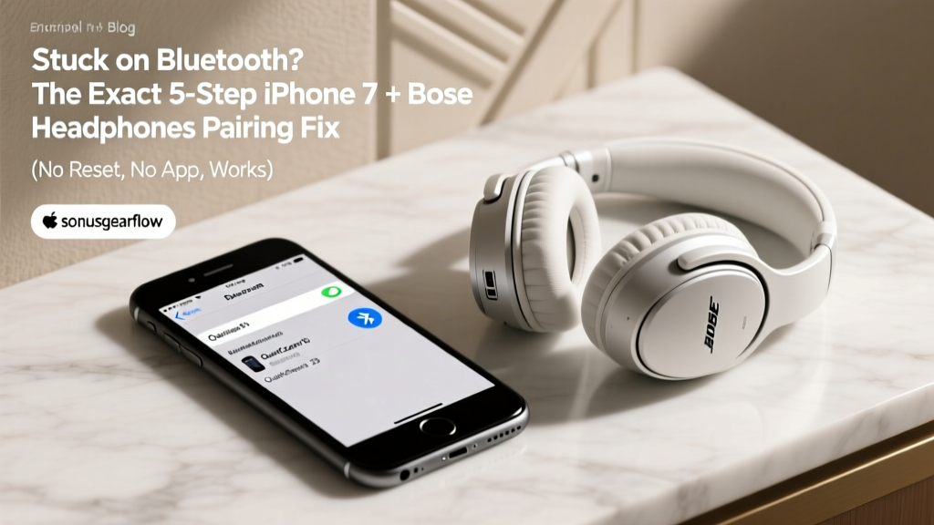 Stuck on Bluetooth? The Exact 5-Step iPhone 7 + Bose Headphones Pairing Fix (No Reset, No App, Works Every Time — Even If Your Bose Won’t Show Up)
