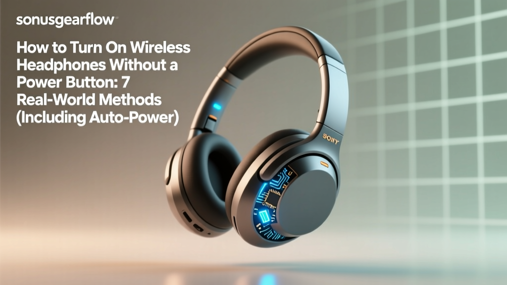 How to Turn On Wireless Headphones Without a Power Button: 7 Real-World Methods (Including Auto-Power-On Triggers, Case Sensors, & Bluetooth Handshake Hacks That Actually Work)