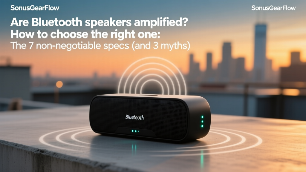 Are Bluetooth speakers amplified? How to choose the right one: The 7 non-negotiable specs (and 3 myths) that actually impact your sound — skip the marketing fluff and get real bass response, battery life, and waterproofing clarity in under 90 seconds.