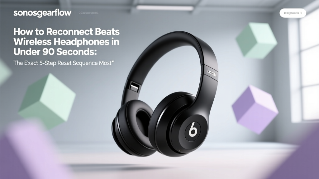 How to Reconnect Beats Wireless Headphones in Under 90 Seconds: The Exact 5-Step Reset Sequence Most Users Miss (No Factory Reset Needed)
