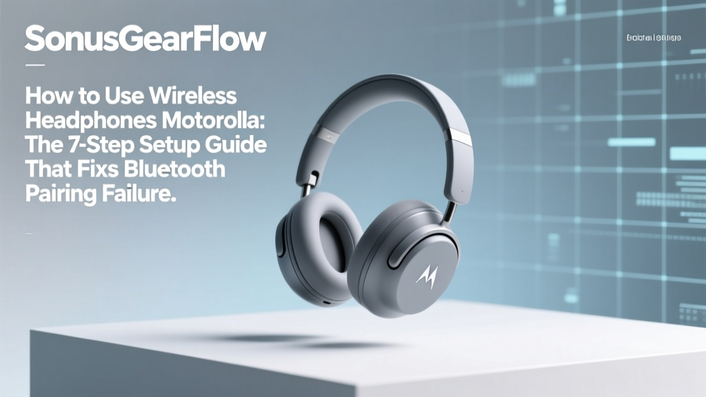 How to Use Wireless Headphones Motorola: The 7-Step Setup Guide That Fixes Bluetooth Pairing Failures, Battery Drain, and Audio Lag (Even If You’ve Tried Everything)