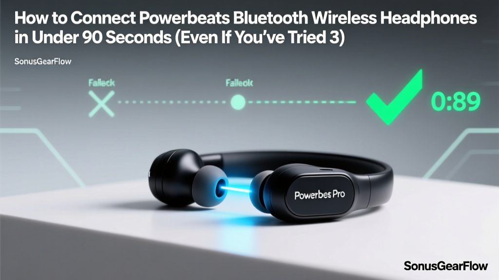 How to Connect Powerbeats Bluetooth Wireless Headphones in Under 90 Seconds (Even If You’ve Tried 3 Times & Failed — Here’s the Exact Reset + Pairing Sequence Apple Doesn’t Tell You)