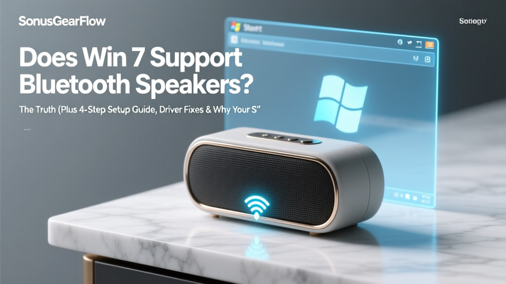 Does Win 7 Support Bluetooth Speakers? The Truth (Plus 4-Step Setup Guide, Driver Fixes & Why Your Speaker Keeps Disconnecting)
