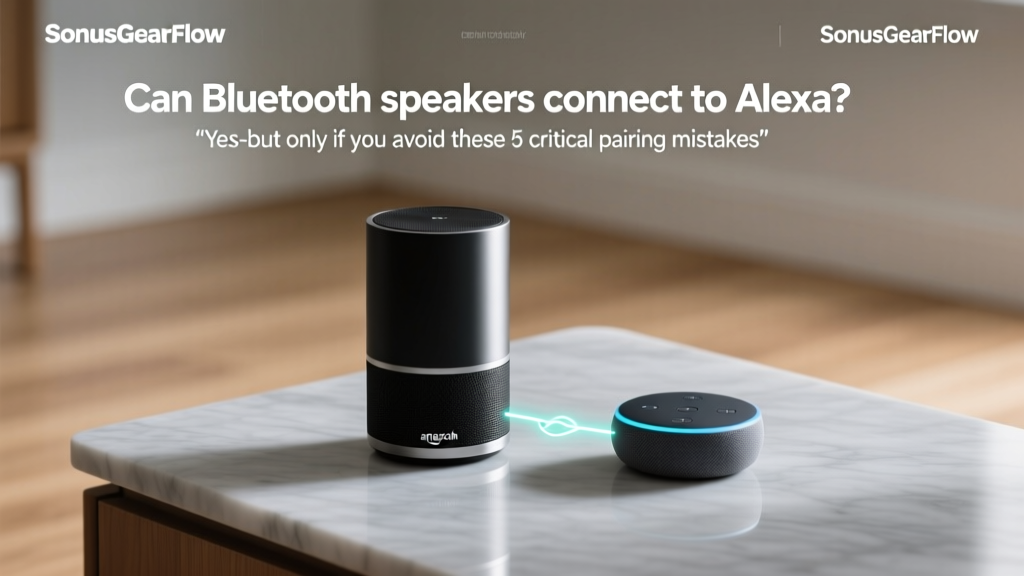 Can Bluetooth speakers connect to Alexa? Yes—but only if you avoid these 5 critical pairing mistakes most users make (and how to fix them in under 90 seconds)