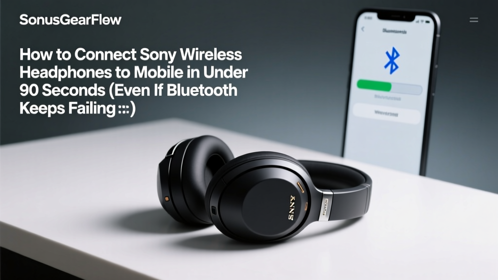 How to Connect Sony Wireless Headphones to Mobile in Under 90 Seconds (Even If Bluetooth Keeps Failing or Shows 'Pairing Failed') — The Exact Tap Sequence Most Users Miss