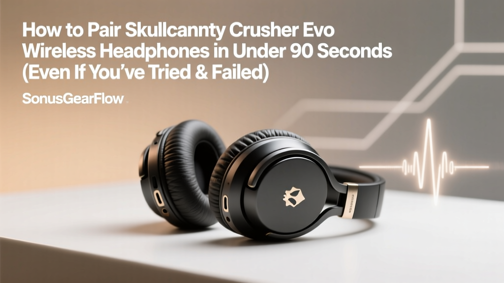 How to Pair Skullcandy Crusher Evo Wireless Headphones in Under 90 Seconds (Even If You’ve Tried & Failed 3 Times — Here’s the Exact Button Combo That Resets Bluetooth Cache)