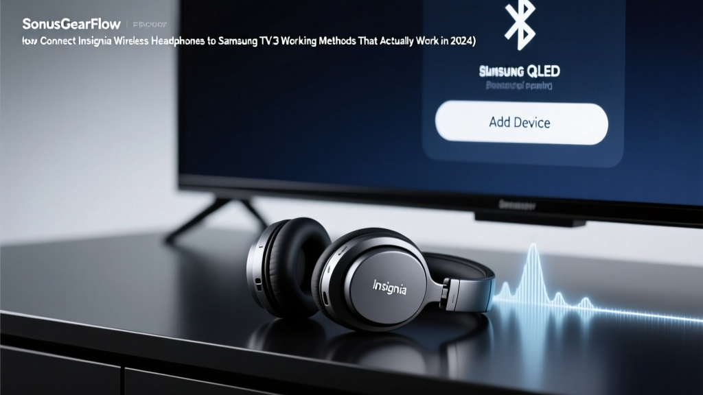 How to Connect Insignia Wireless Headphones to Samsung TV (3 Working Methods That Actually Work in 2024 — No More Audio Lag, Pairing Failures, or 'Device Not Found' Errors)