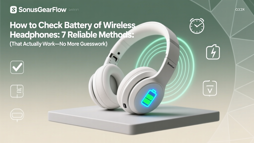 How to Check Battery of Wireless Headphones: 7 Reliable Methods (That Actually Work—No More Guesswork or Sudden Power-Offs During Critical Calls or Commutes)