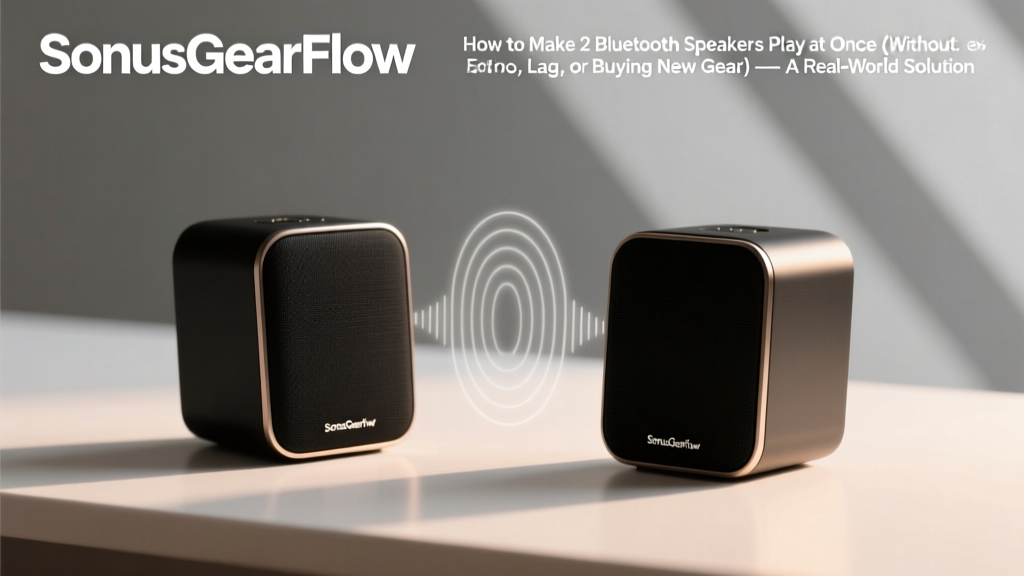 How to Make 2 Bluetooth Speakers Play at Once (Without Echo, Lag, or Buying New Gear) — A Real-World Engineer’s 4-Step Setup That Works in 2024