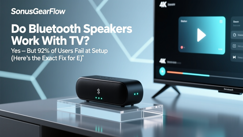 Do Bluetooth Speakers Work With TV? Yes — But 92% of Users Fail at Setup (Here’s the Exact Fix for Every Brand, Including LG, Samsung, Sony & Roku)