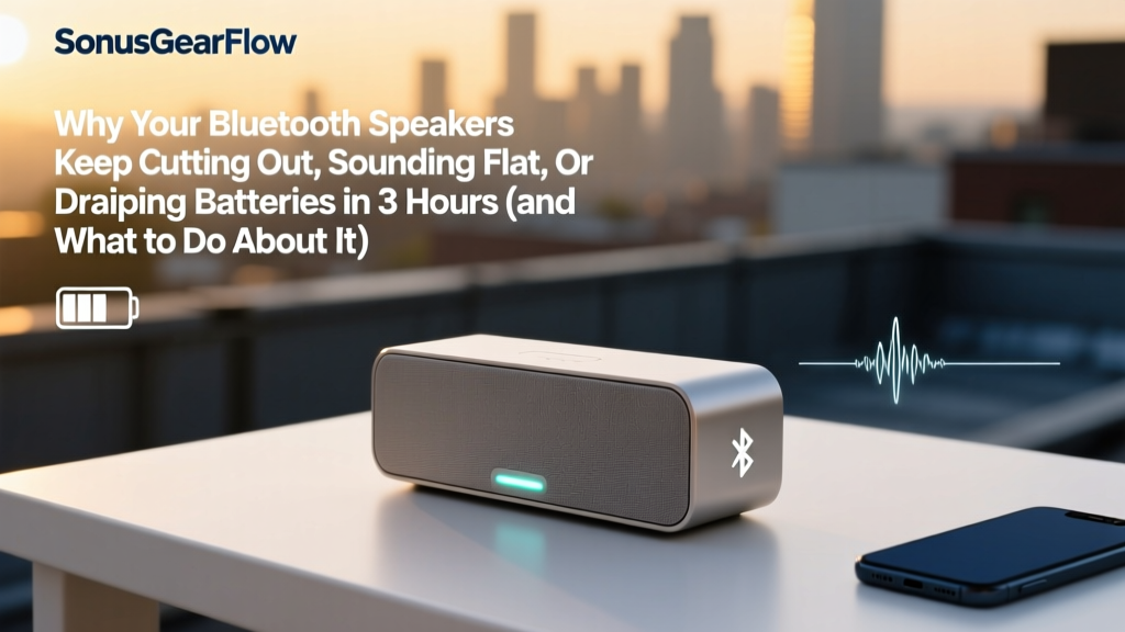 Why Your Bluetooth Speakers Keep Cutting Out, Sounding Flat, or Draining Batteries in 3 Hours (and Exactly How to Fix All 3 in Under 10 Minutes Without Buying New Gear)