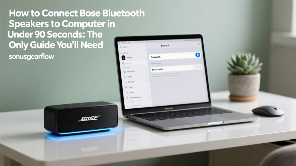 How to Connect Bose Bluetooth Speakers to Computer in Under 90 Seconds: The Only Guide You’ll Need (No Pairing Failures, No Driver Confusion, No Audio Lag)