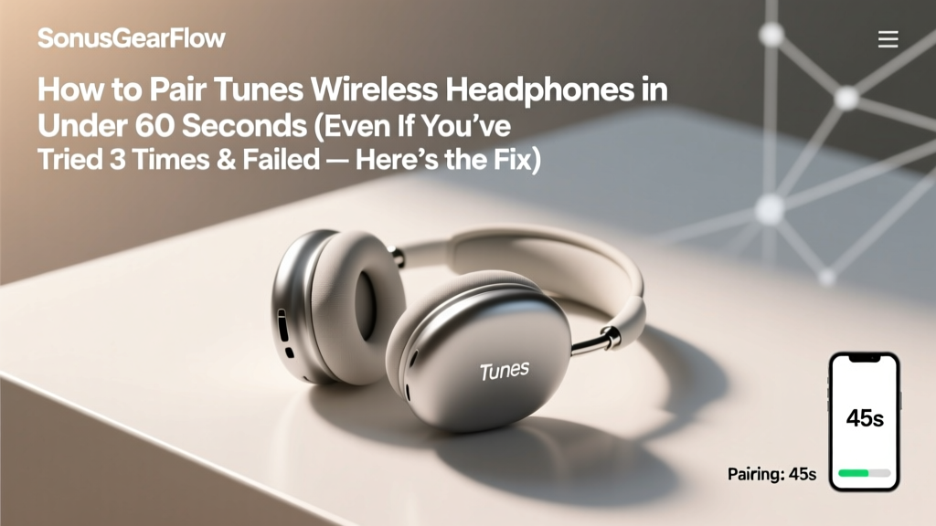 How to Pair Tunes Wireless Headphones in Under 60 Seconds (Even If You’ve Tried 3 Times & Failed — Here’s What Actually Works)