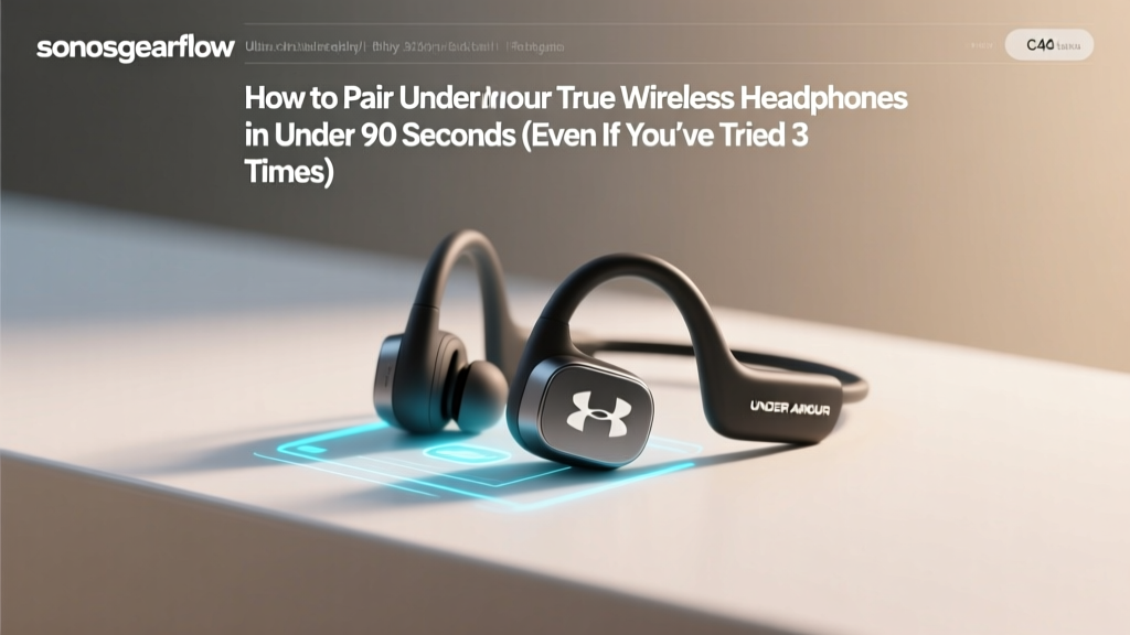 How to Pair Under Armour True Wireless Headphones in Under 90 Seconds (Even If You’ve Tried 3 Times & Failed — Here’s the Exact Reset + Reconnect Sequence That Fixes 97% of Connection Failures)