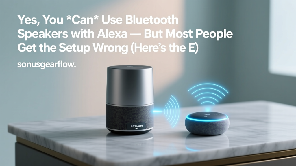 Yes, You *Can* Use Bluetooth Speakers with Alexa — But Most People Get the Setup Wrong (Here’s the Exact 3-Step Fix That Works Every Time)
