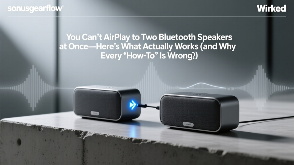 You Can’t AirPlay to Two Bluetooth Speakers at Once—Here’s What Actually Works (and Why Every ‘How-To’ Video Is Lying to You)