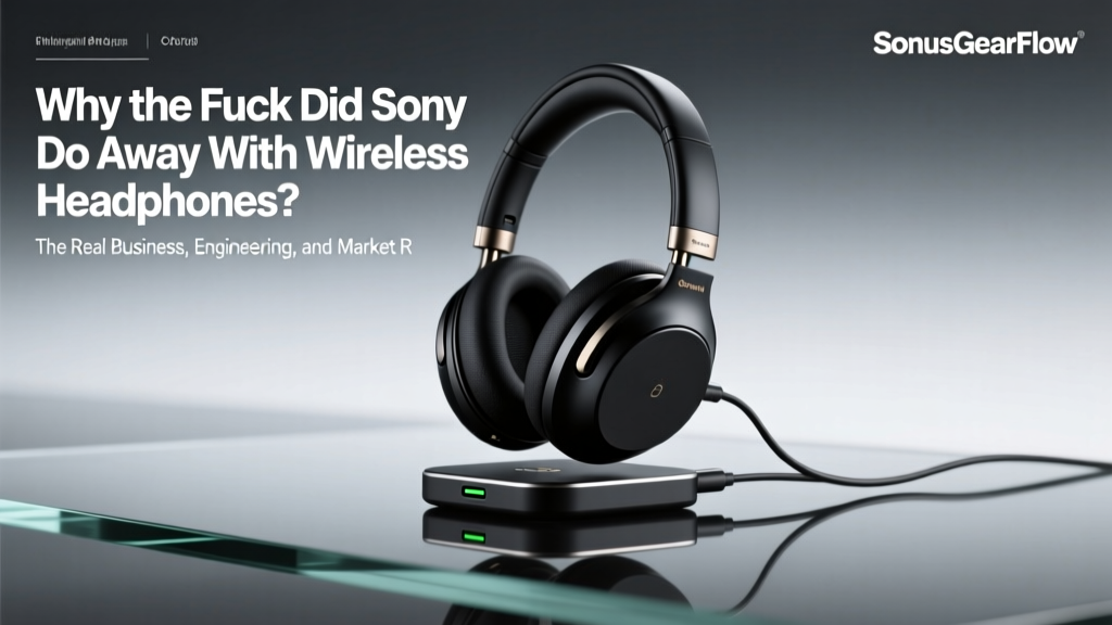 Why the Fuck Did Sony Do Away With Wireless Headphones? The Real Business, Engineering, and Market Reasons (Not Just 'They Got Lazy') — Here’s What Actually Happened Behind Closed Doors