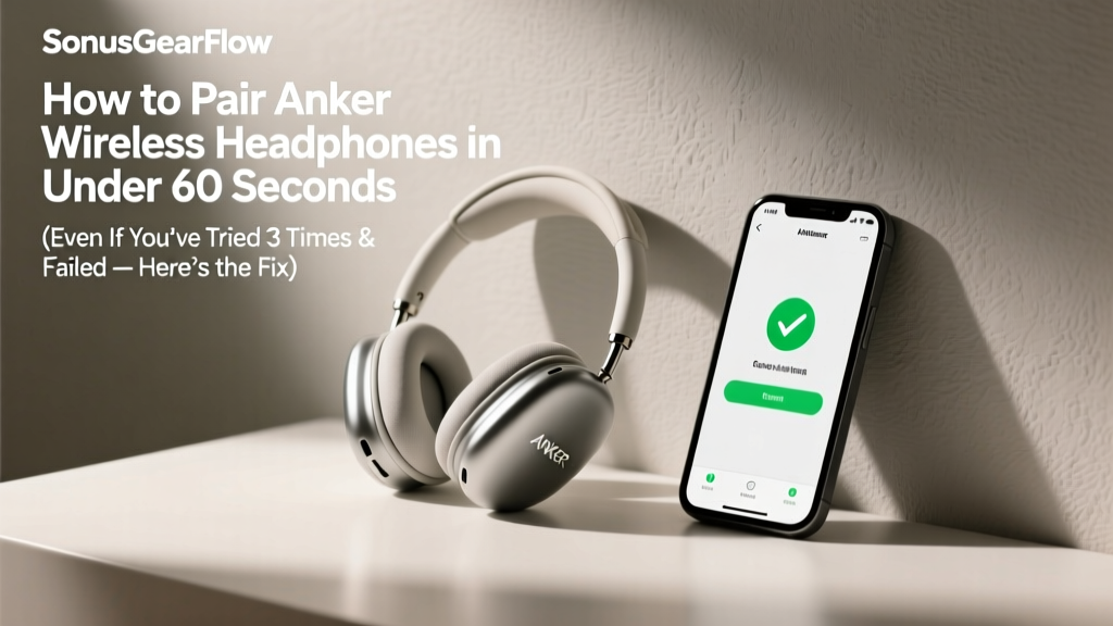 How to Pair Anker Wireless Headphones in Under 60 Seconds (Even If You’ve Tried 3 Times & Failed — Here’s the Exact Button Combo Your Model Needs)