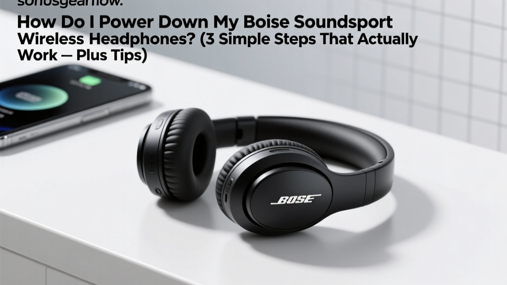 How Do I Power Down My Bose Soundsport Wireless Headphones? (3 Simple Steps That Actually Work — Plus Why Skipping This Drains Battery in 48 Hours)