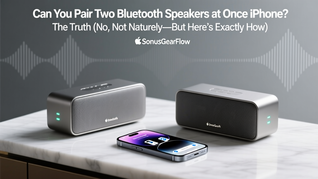 Can You Pair Two Bluetooth Speakers at Once iPhone? The Truth (No, Not Natively—But Here’s Exactly How to Do It Right Without Lag, Dropouts, or Wasted Money)