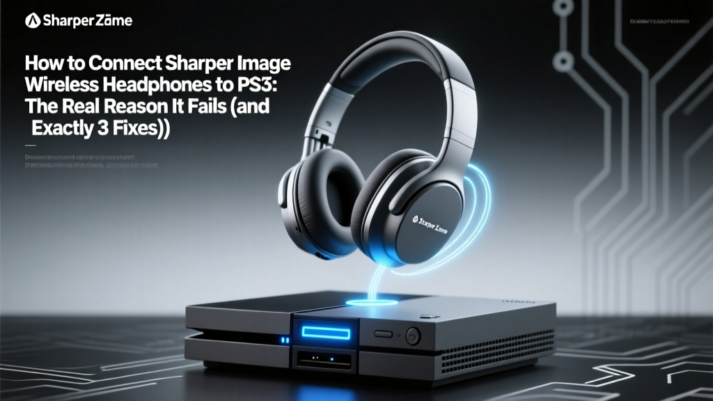 How to Connect Sharper Image Wireless Headphones to PS3: The Real Reason It Fails (and Exactly 3 Working Fixes That Bypass Bluetooth Limitations)