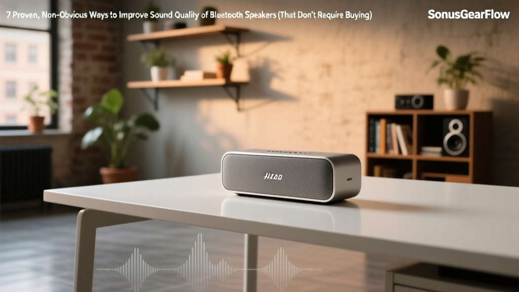 7 Proven, Non-Obvious Ways to Improve Sound Quality of Bluetooth Speakers (That Don’t Require Buying New Gear)