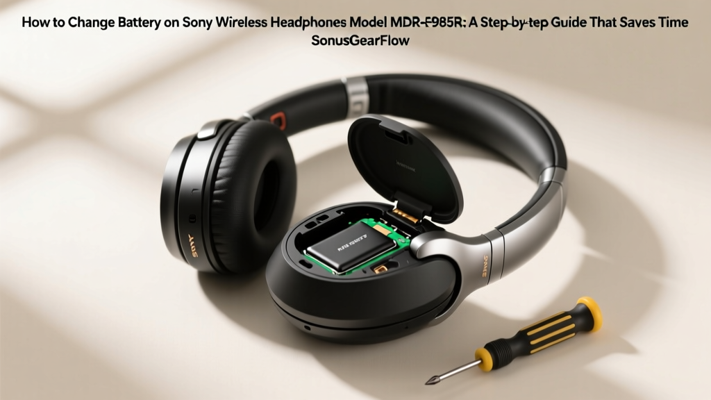 How to Change Battery on Sony Wireless Headphones Model MDR-RF985R: A Step-by-Step Guide That Saves $120+ (No Soldering, No Voided Warranty, Just 22 Minutes)