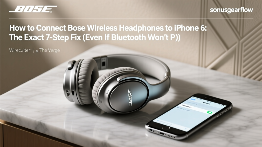 How to Connect Bose Wireless Headphones to iPhone 6: The Exact 7-Step Fix (Even If Bluetooth Won’t Pair, Shows ‘Not Supported,’ or Keeps Disconnecting)