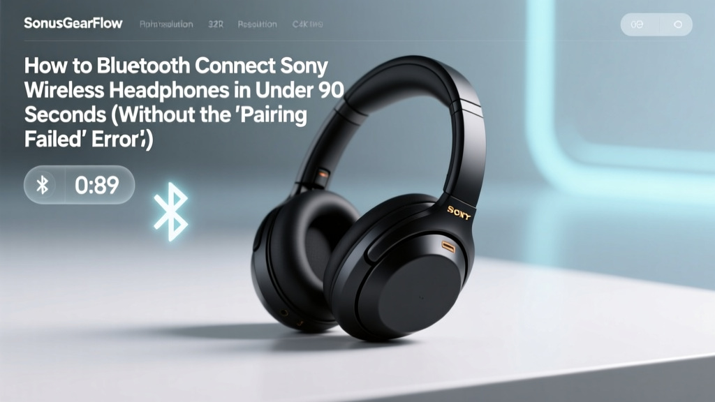 How to Bluetooth Connect Sony Wireless Headphones in Under 90 Seconds (Without the 'Pairing Failed' Panic — Real Troubleshooting That Actually Works)