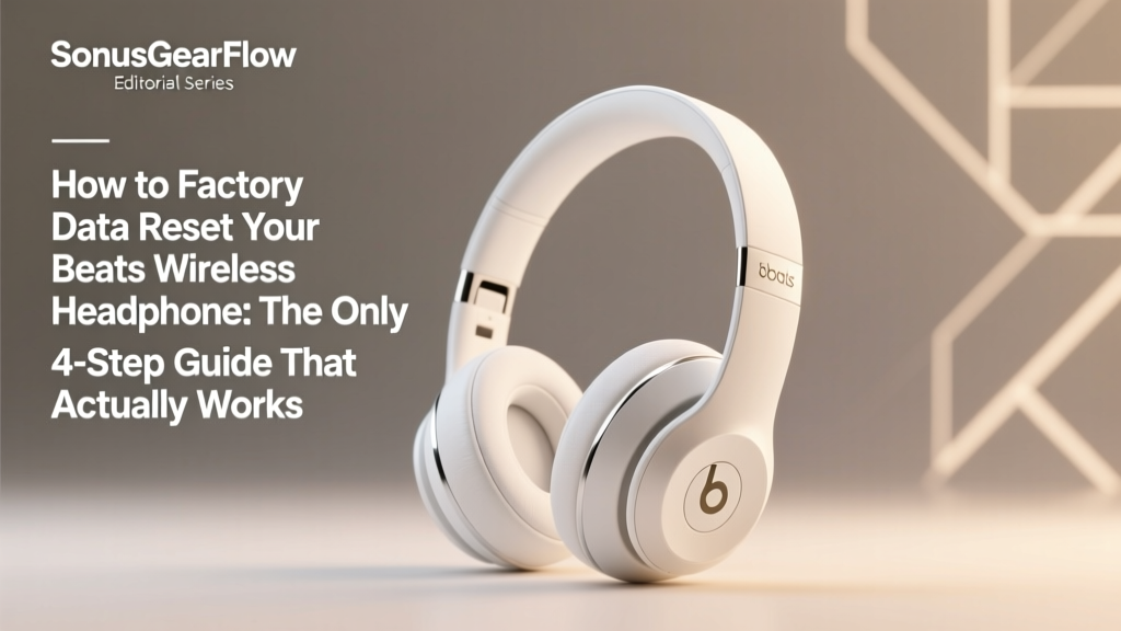 How to Factory Data Reset Your Beats Wireless Headphones: The Only 4-Step Guide That Actually Works (No Bluetooth Glitches, No Pairing Loops, No Lost Firmware)