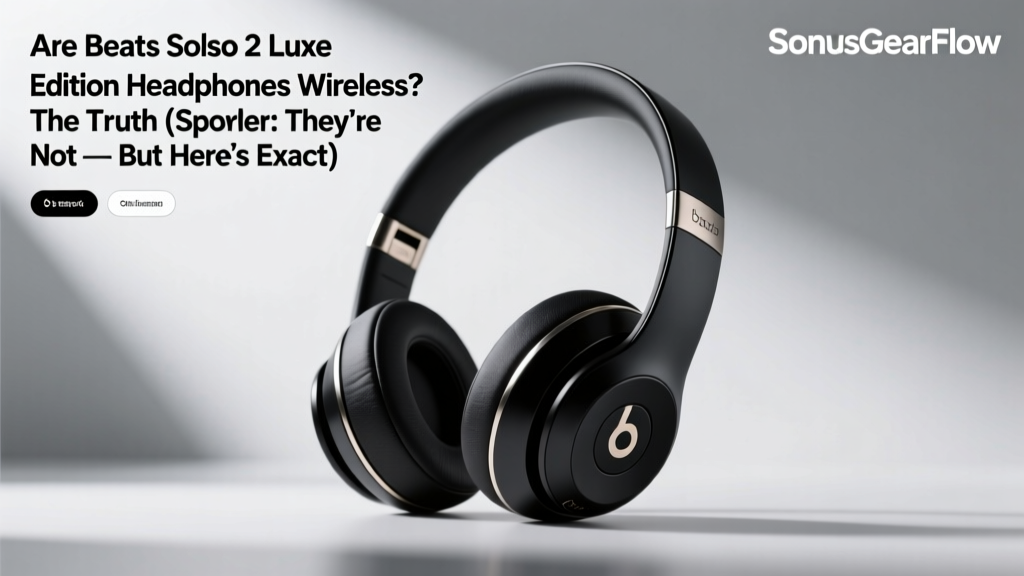 Are Beats Solo 2 Luxe Edition Headphones Wireless? The Truth (Spoiler: They’re Not — But Here’s Exactly What You’re Getting, Why It Matters for Daily Use, and Which Upgrades *Actually* Deliver Real Wireless Freedom Without Sacrificing Sound or Build Quality)