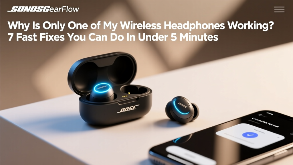 Why Is Only One of My Wireless Headphones Working Bose? 7 Fast Fixes You Can Do in Under 5 Minutes (No Tech Skills Required)