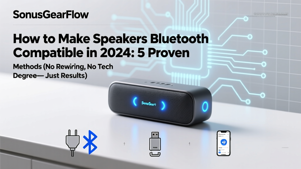 How to Make Speakers Bluetooth Compatible in 2024: 5 Proven Methods (No Rewiring, No Tech Degree—Just Plug, Pair, and Play)