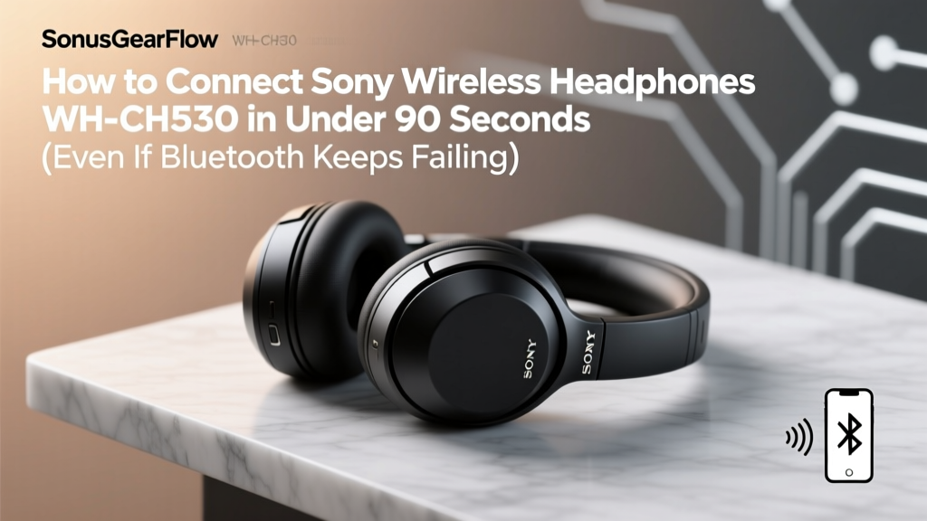 How to Connect Sony Wireless Headphones WH-CH510 in Under 90 Seconds (Even If Bluetooth Keeps Failing or Your Phone Won’t Recognize Them)