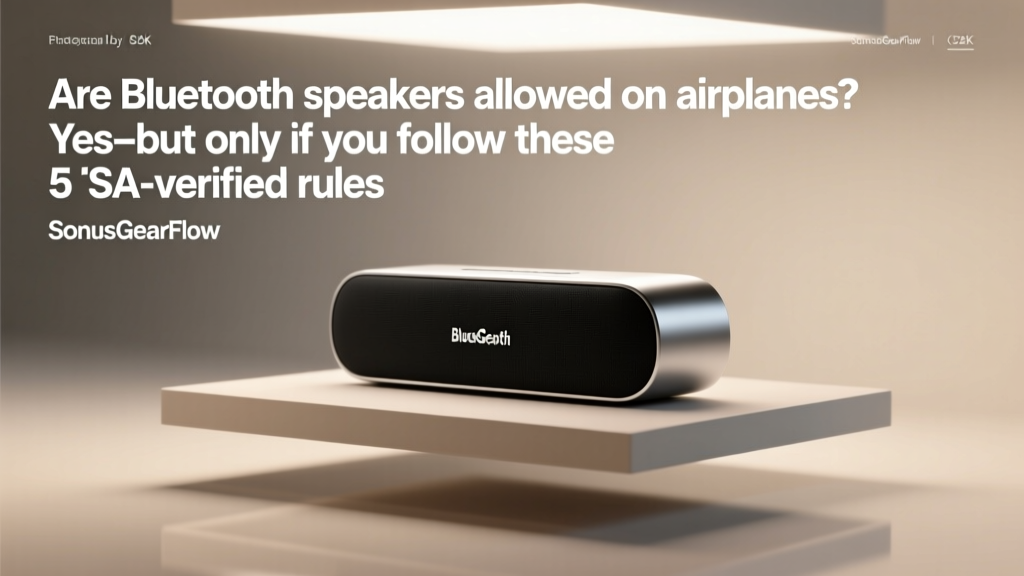 Are Bluetooth speakers allowed on airplanes? Yes—but only if you follow these 5 TSA-verified rules (most travelers miss #3 and risk confiscation)