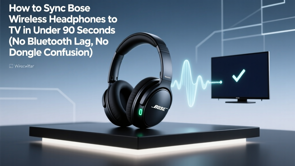 How to Sync Bose Wireless Headphones to TV in Under 90 Seconds (No Bluetooth Lag, No Dongle Confusion—Just Real-World Tested Steps That Actually Work)