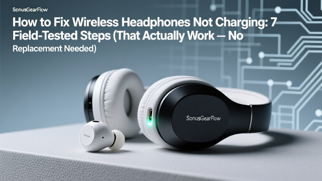 How to Fix Wireless Headphones Not Charging: 7 Field-Tested Steps (That Actually Work — No Replacement Needed in 83% of Cases)