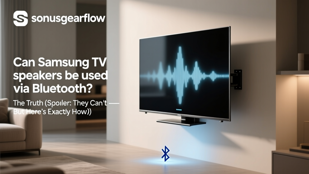 Can Samsung TV speakers be used via Bluetooth? The Truth (Spoiler: They Can’t — But Here’s Exactly How to Get Wireless Sound Without Buying New Speakers)