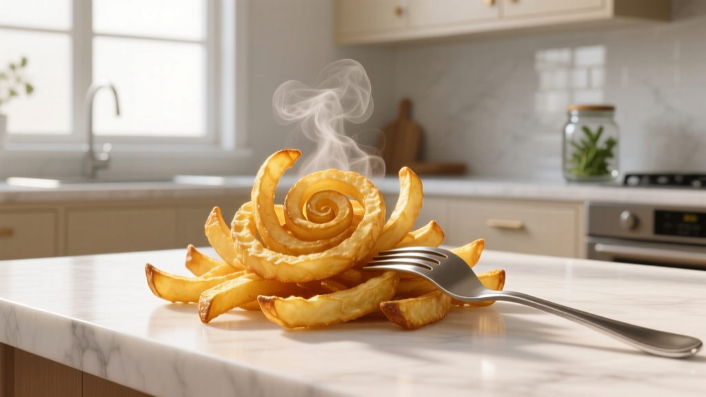 How to Make Crispy Curly Potato Fries at Home