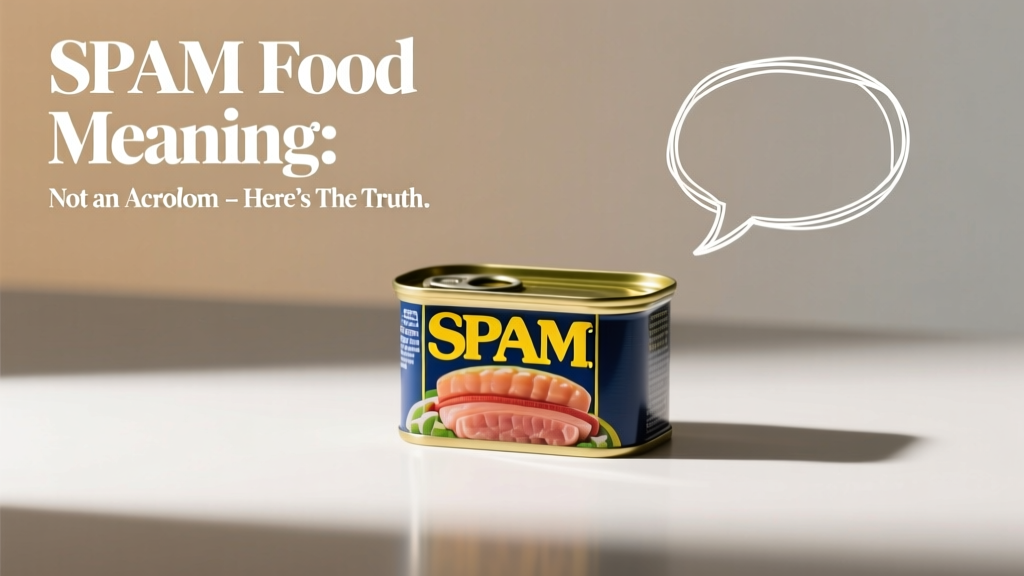 SPAM Food Meaning: Not an Acronym - Here's the Truth