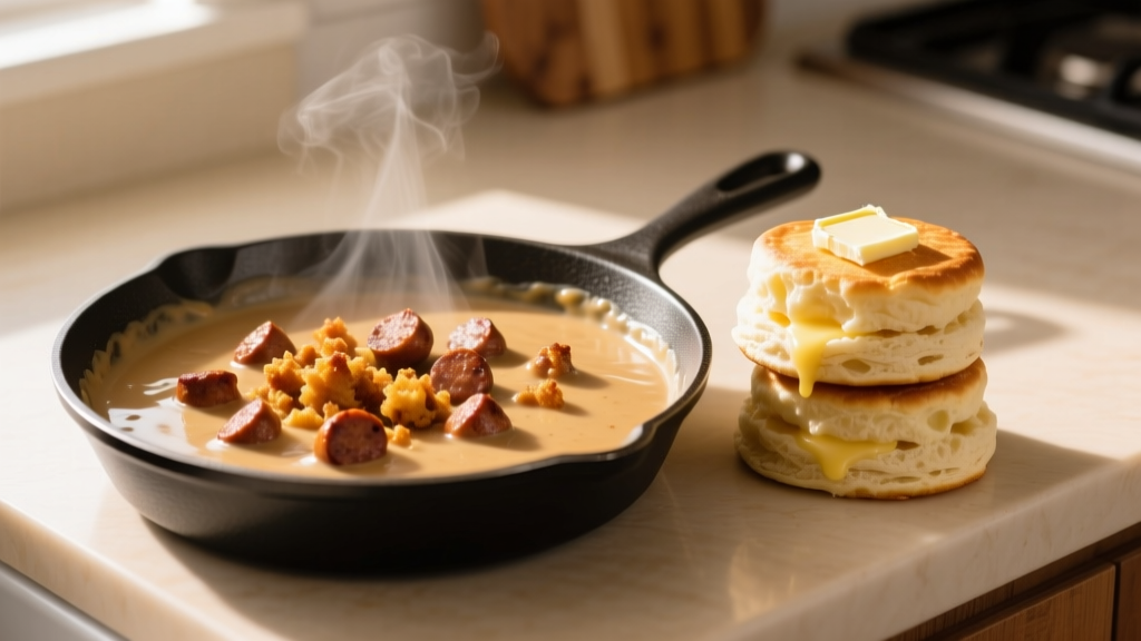 Sausage Gravy Made Simple: Creamy Biscuits & Gravy in 15 Minutes